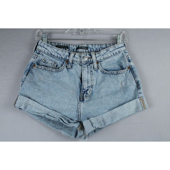 Wild Fable Denim Highest Rise Mom Short Size 00 Size 24R Double Hem Summer - Picture 1 of 10
